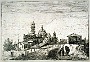 Bernardo Bellotto ca. 1740 Veduta di Padova con una Porta e una Basilica  (Oscar Mario Zatta)